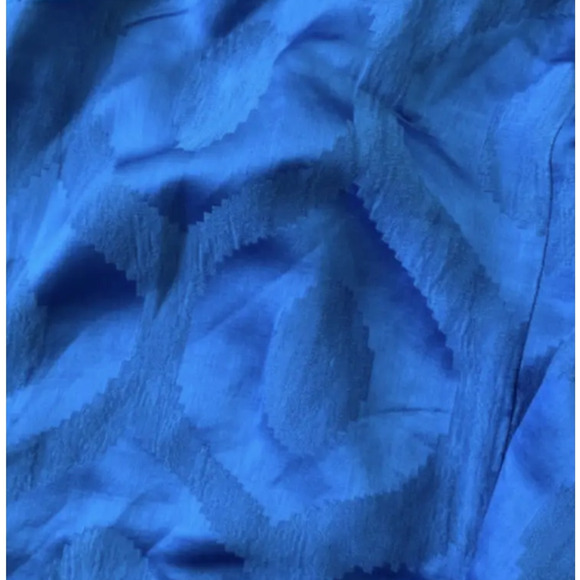 Isabel Marant 10 Jacquard Mini Wrap Dress $595 Short Sleeve Bright Royal Blue 42 - Picture 10 of 16